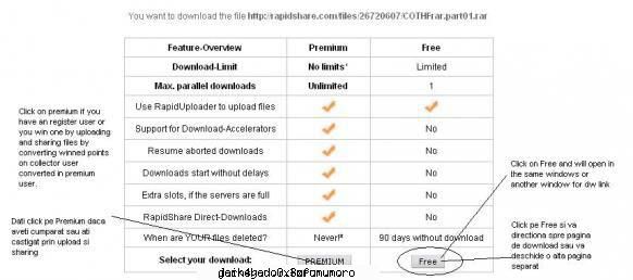 indicatii pentru download de pe site-ul (pentru e la fel).

1. dati click pe un link afisat in